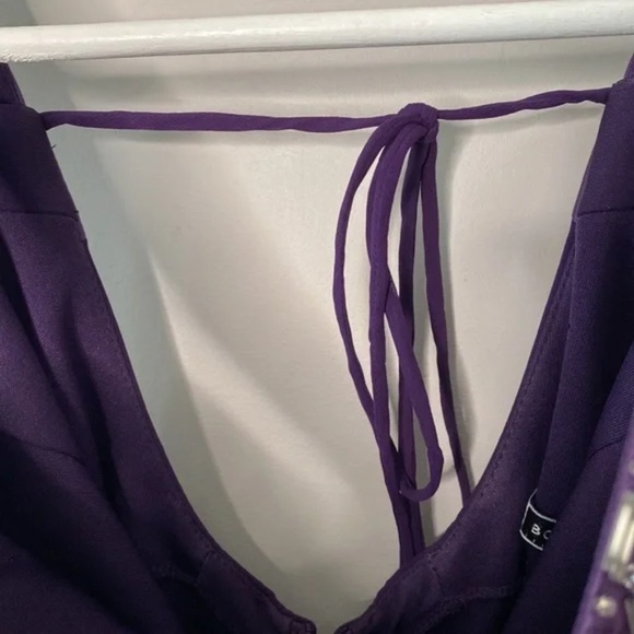 JS Boutique Purple Beaded Chiffon Dress - Picture 6 of 15